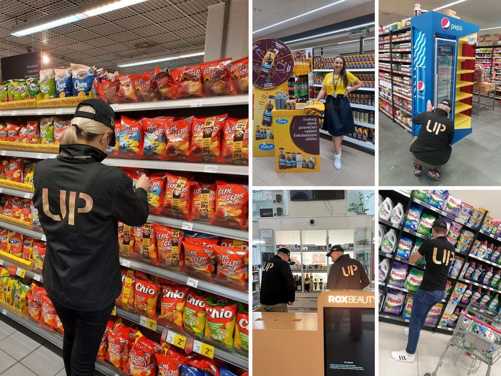Tim Unapređenje prodaje na terenu — kolaž
